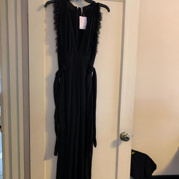 FREE PEOPLE Cem Black Jumpsuit - Picture 1 of 8